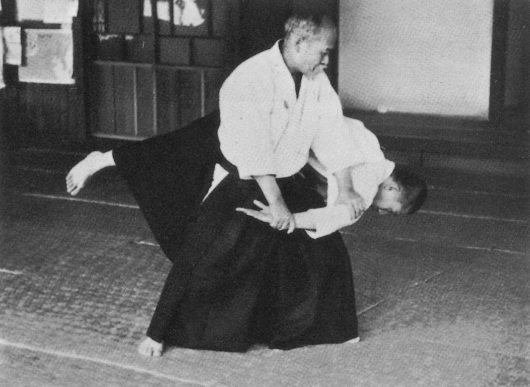 Historisches Foto von 1938 mit Morihei Ueshiba